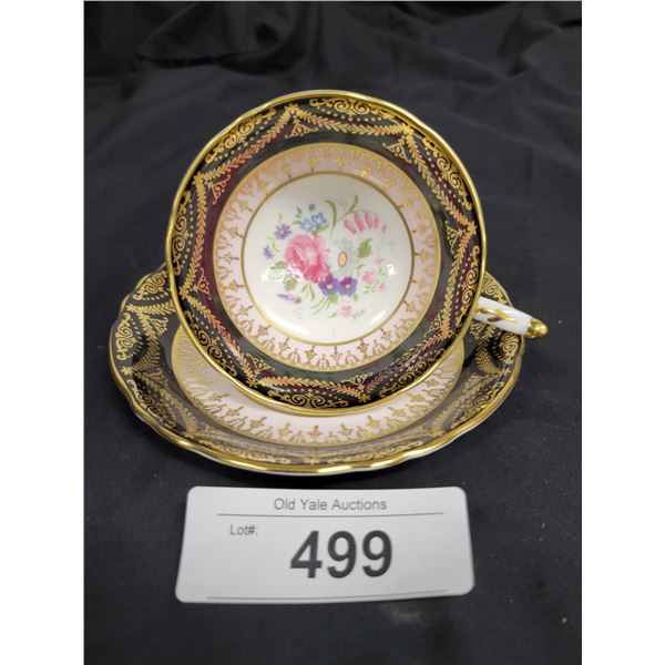 1950'S PARAGON DOUBLE WARRANT TEACUP/SAUCER