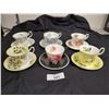 Image 1 : SIX ENGLISH BONE CHINA TEACUPS