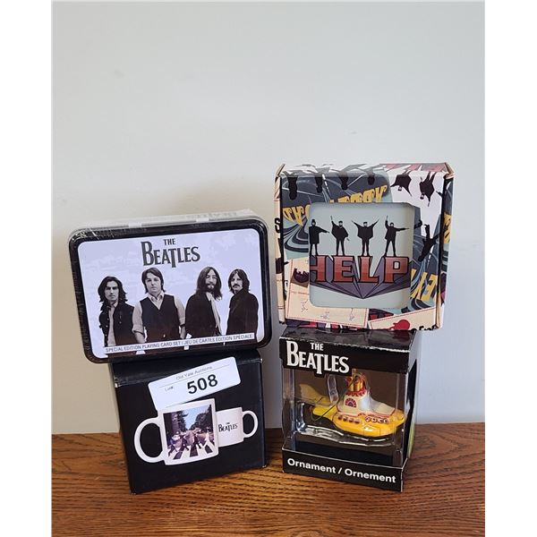 FOUR NEW BEATLES COLLECTIBLES