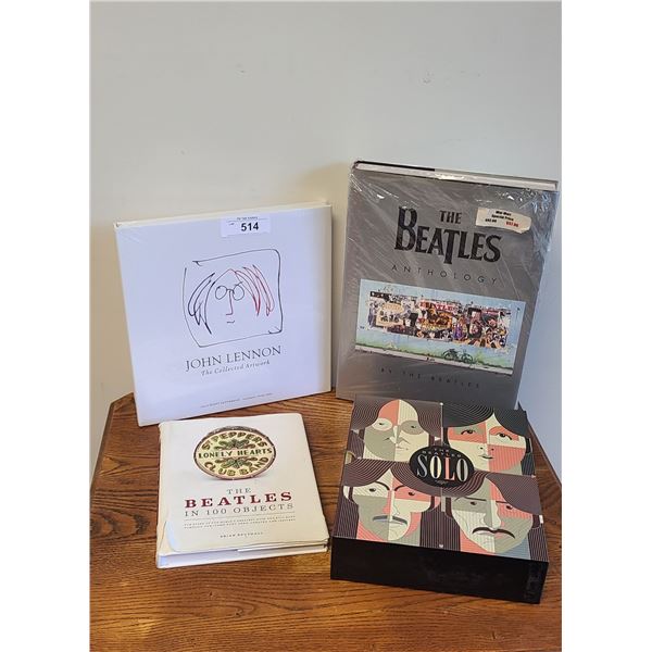 FOUR THE BEATLES & JOHN LENNON ART COLLECTION BOOKS