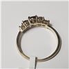 Image 2 : 10K  NATURAL FANCY COLOR & WHITE DIAMOND(0.8CT) RING SIZE 6.5