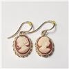 Image 1 : 14K  SHELL CAMEO EARRINGS