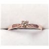 Image 1 : 10K ROSE GOLD DIAMOND (0.2CT) RING SIZE 6