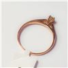 Image 2 : 10K ROSE GOLD DIAMOND (0.2CT) RING SIZE 6
