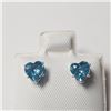 Image 1 : 10K  BLUE TOPAZ(1.2CT) EARRINGS