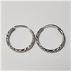 Image 1 : SILVER HOOP APX 23MM EARRINGS