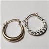 Image 2 : 10K  CZ 0.67G HOOP EARRINGS