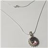 Image 2 : SILVER MYSTIC TOPAZ 18" NECKLACE
