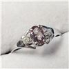 Image 2 : 10K  NATURAL COLOR CHANGING GARNET(0.4CT) DIAMOND(0.03CT) RING SIZE 6.5