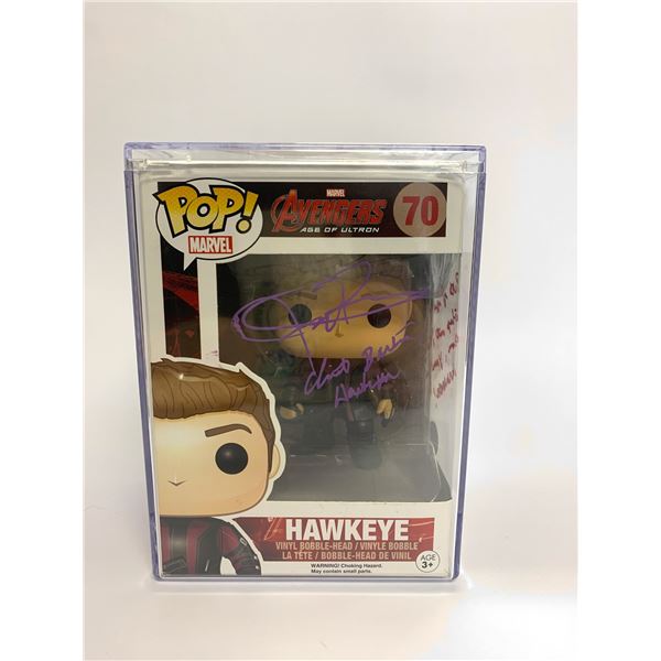 Signed Hawkeye Funko Beckett