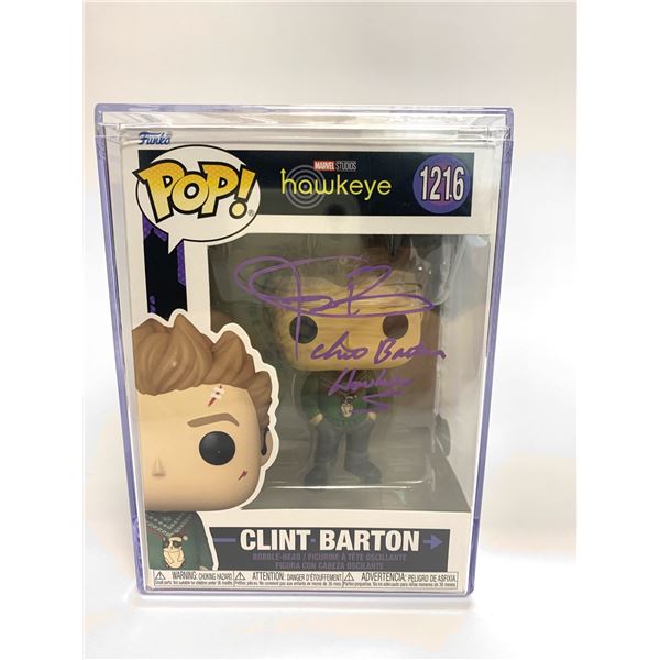 Signed Hawkeye Funko Beckett