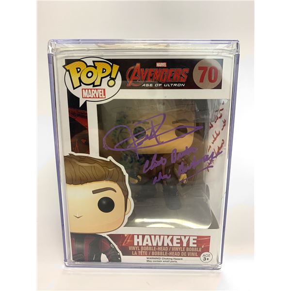 Signed Hawkeye Funko Beckett