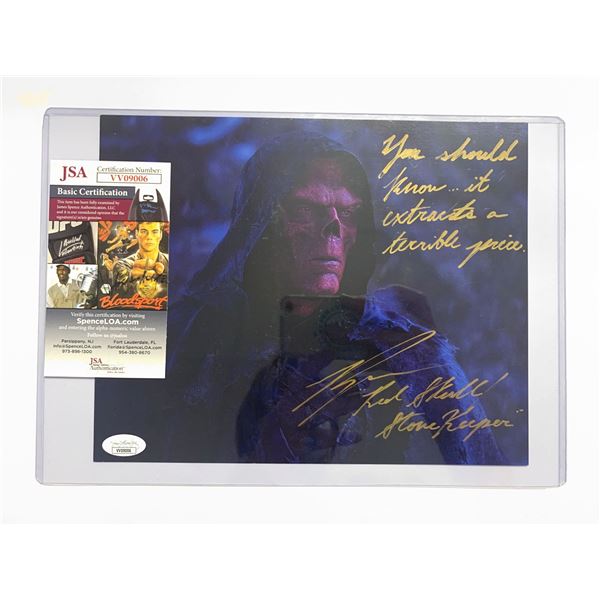 Signed Red Skull Photo JSA