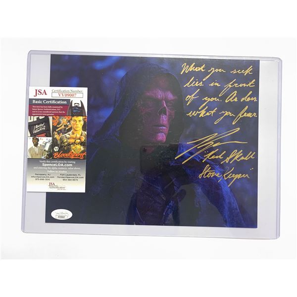 Signed Red Skull Photo JSA