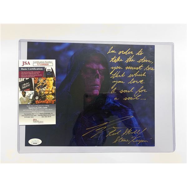Signed Red Skull Photo JSA