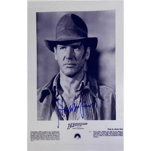 Autograph Signed  Indiana Jones Photo