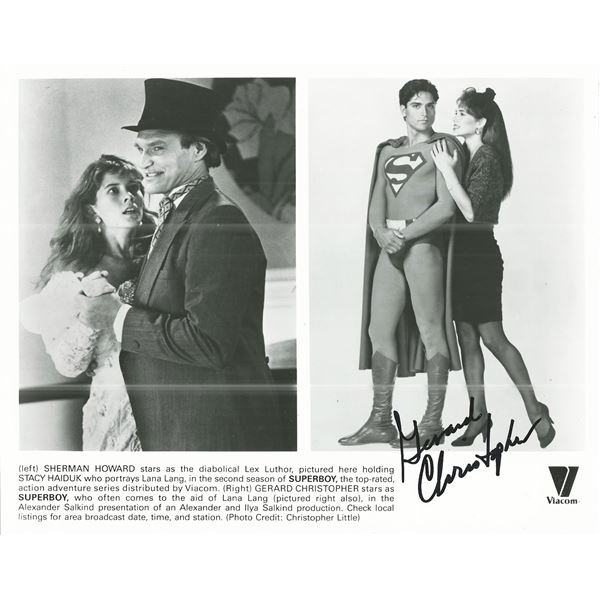 Superboy Gerard Christopher signed photo