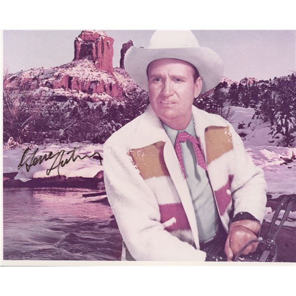 Gene Autry signed movie still
