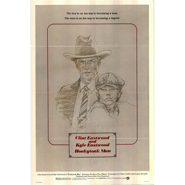 Honkytonk Man Original 1982 Vintage One Sheet Poster