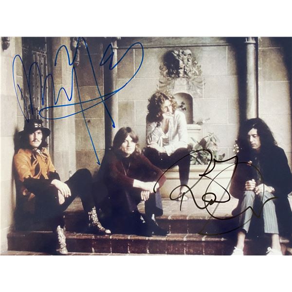 Led Zeppelin at Chateau Marmont signed photo