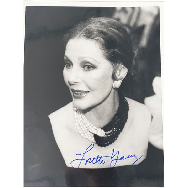 Loretta Young signed photo
