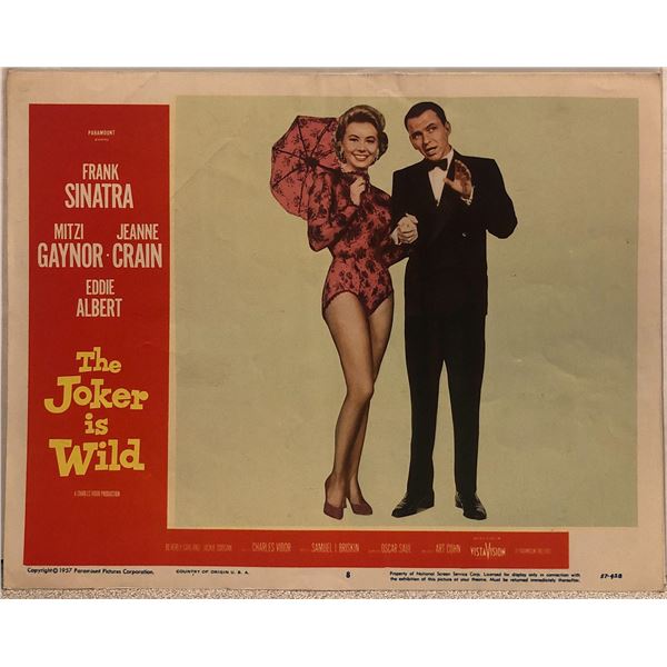 The Joker is Wild original 1957 vintage lobby card