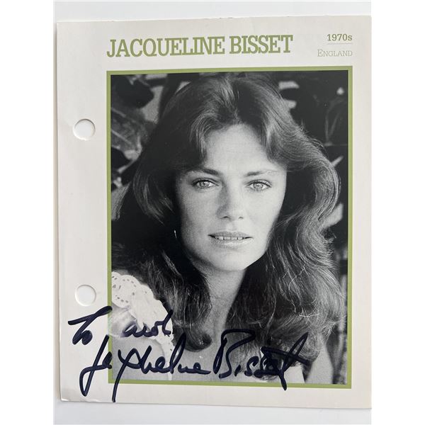 Jacqueline Bisset signed cover