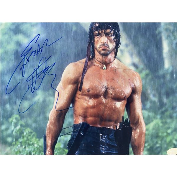 Rambo signed movie photo