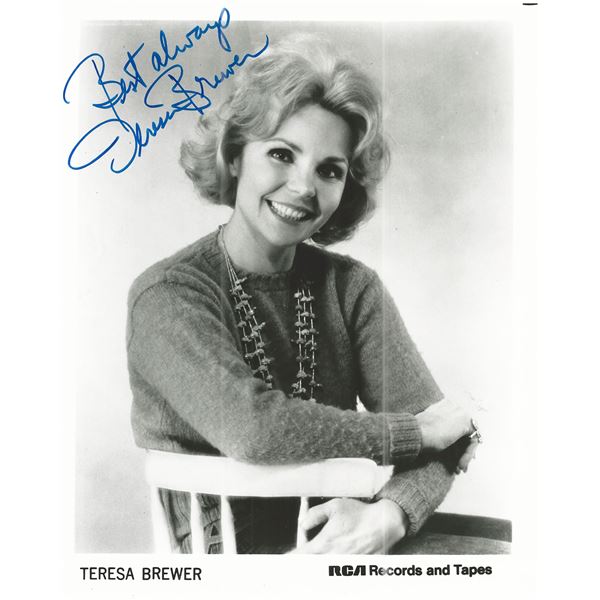 Teresa Brewer signed photo