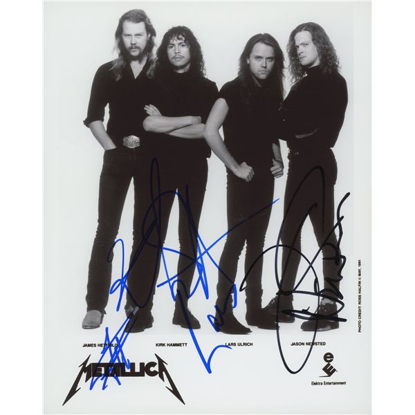 Metallica signed photo