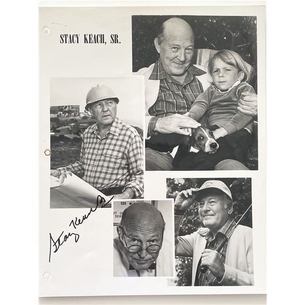 Stacy Keach Sr. signed photo collage