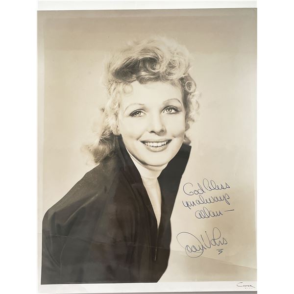 Joan Vohs signed photo