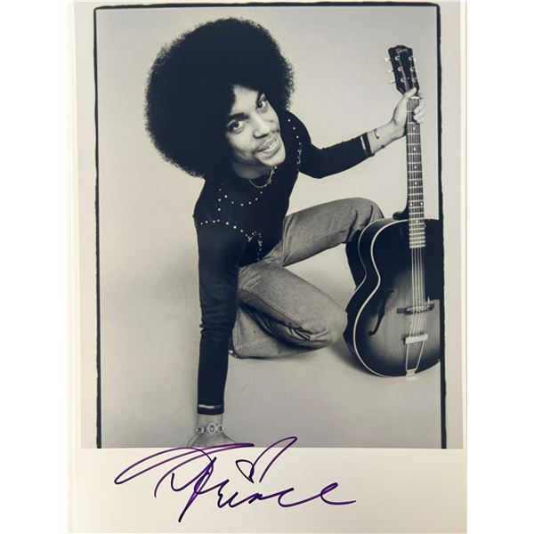 Prince signed photo