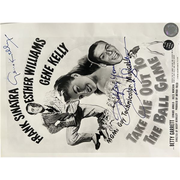 Frank Sinatra, Gene Kelly signed movie photo