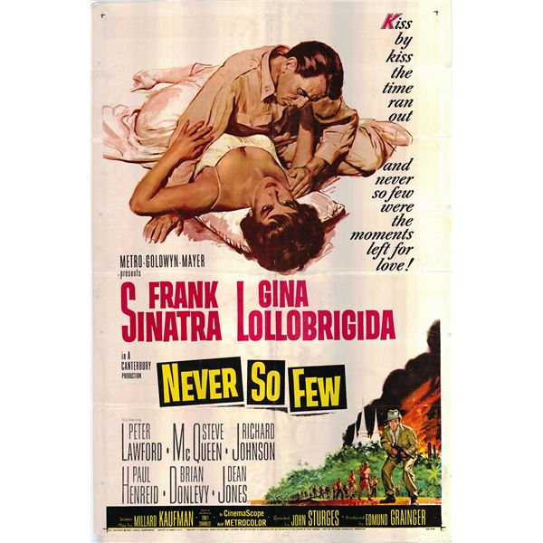 Never So Few original 1959 vintage one sheet poster