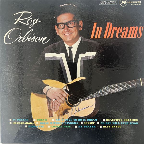 Roy Orbison In Dreams signed album
