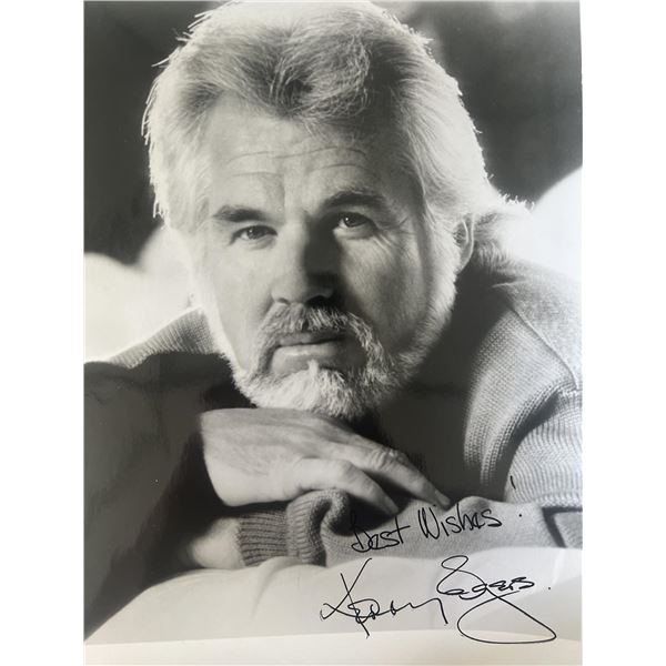 Country singer Kenny Rogers signed photo