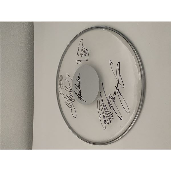 The Young Rascals signed drum head