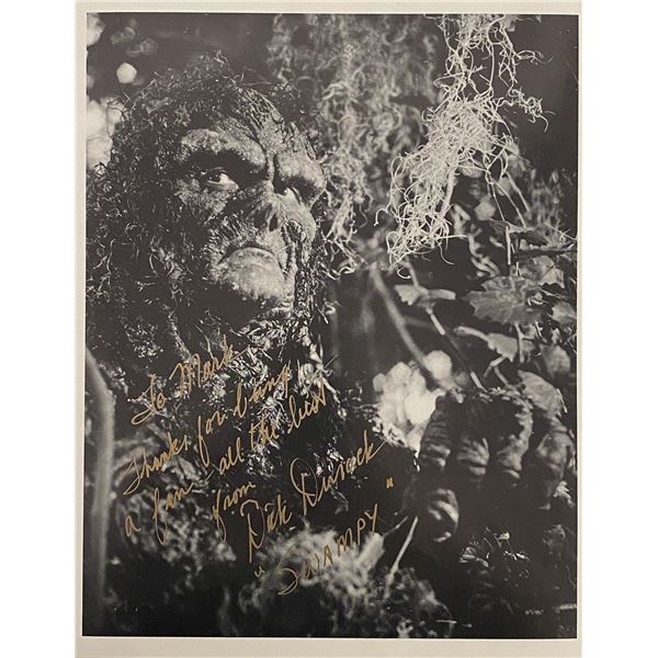 Swamp Thing Dick Durock signed movie photo