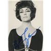 Image 1 : Elizabeth Taylor signed postcard