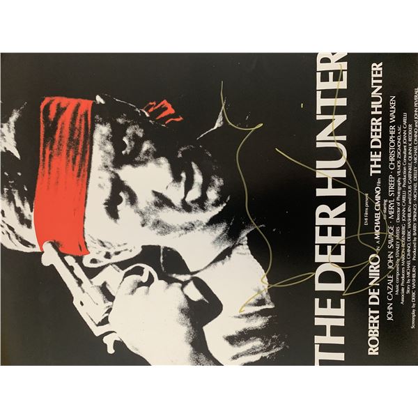 The Deer Hunter Robert De Niro signed mini movie poster