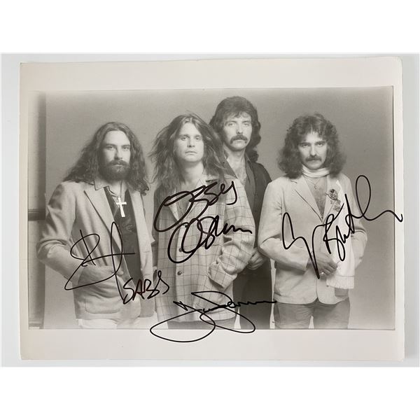 Black Sabbath signed photo