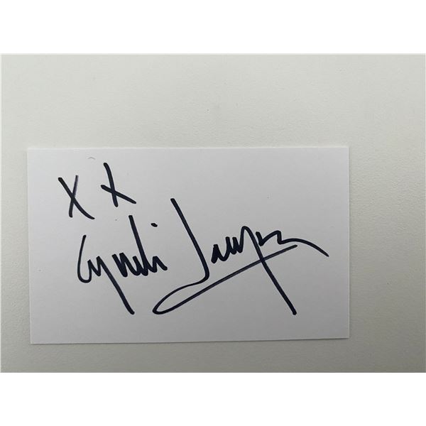 Cyndi Lauper Original Signature