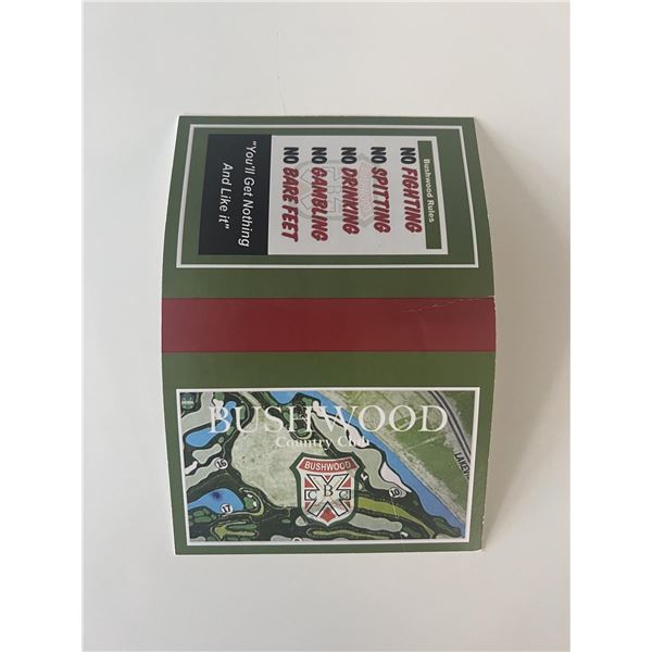 Caddyshack Bushwood Country Club scorecard