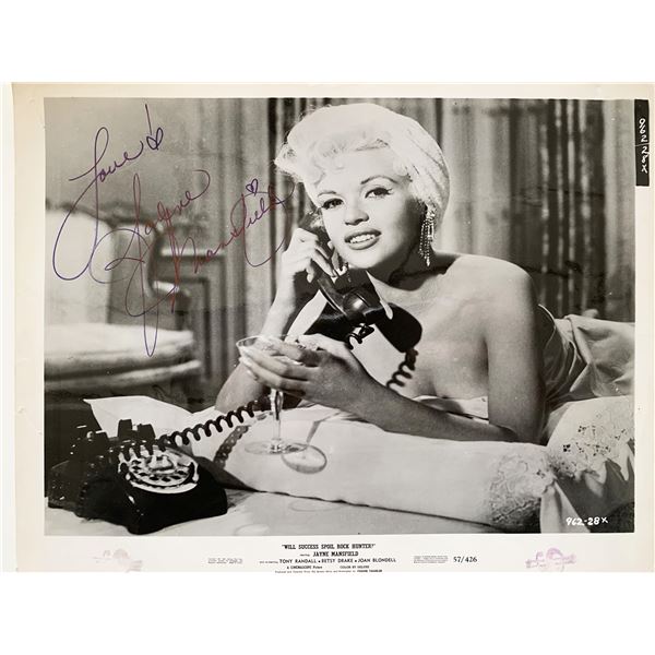 Will Success Spoil Rock Hunter? Jayne Mansfield signed photo