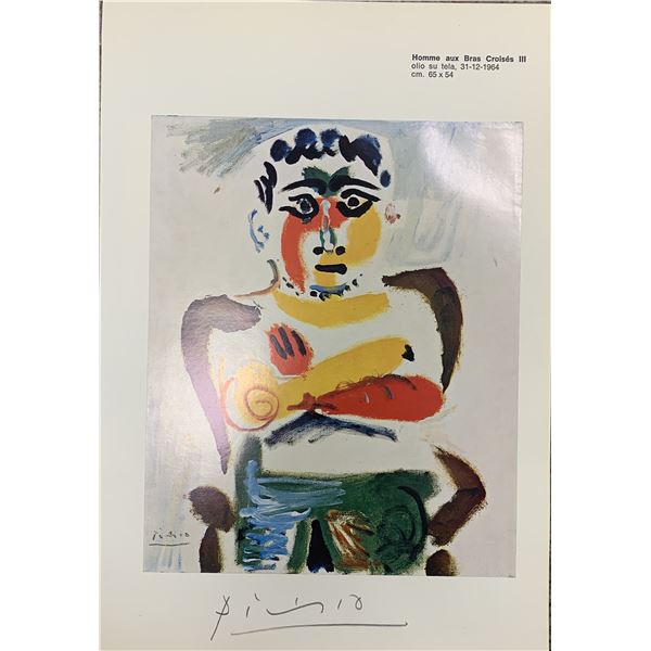 Pablo Picasso signed flat