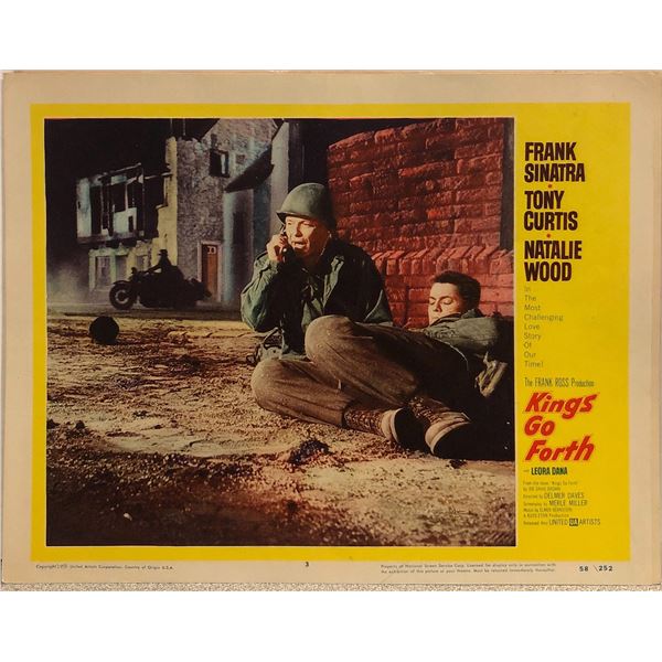 Kings Go Forth Original 1958 Vintage Lobby Card