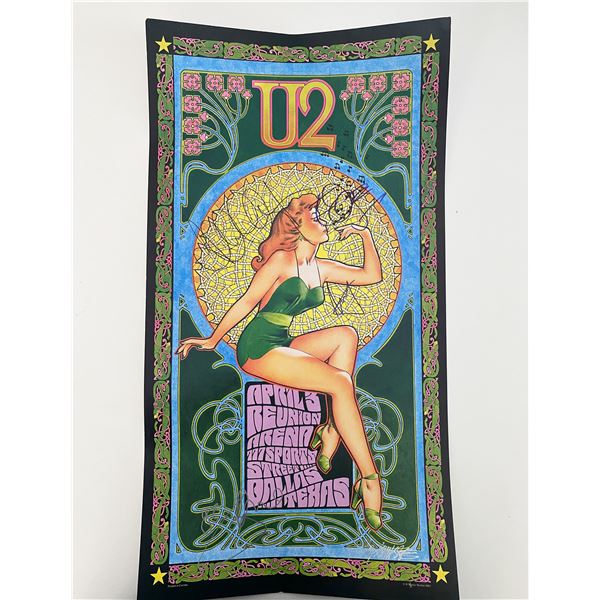 U2 Signed Reunion Arena Dallas, Texas Bob Masse Concert Poster