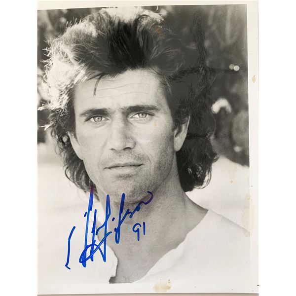 Mel Gibson signed photo