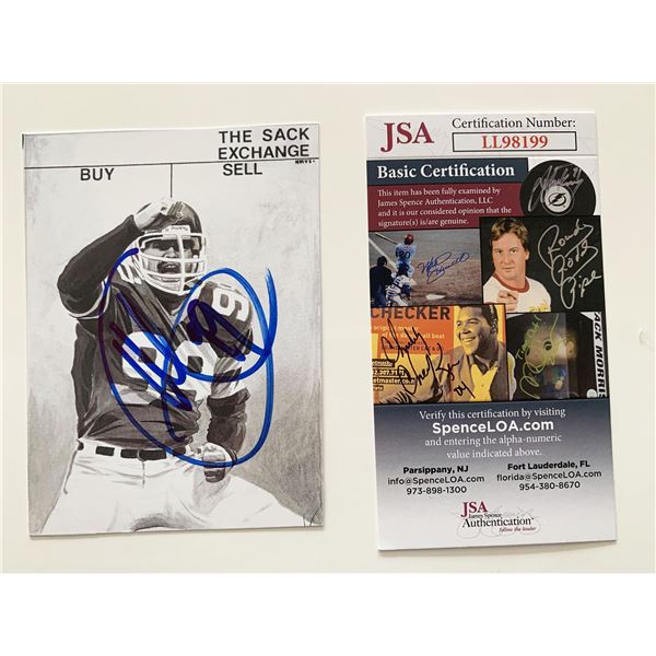 NY Jets Mark Gastineau signed photo card